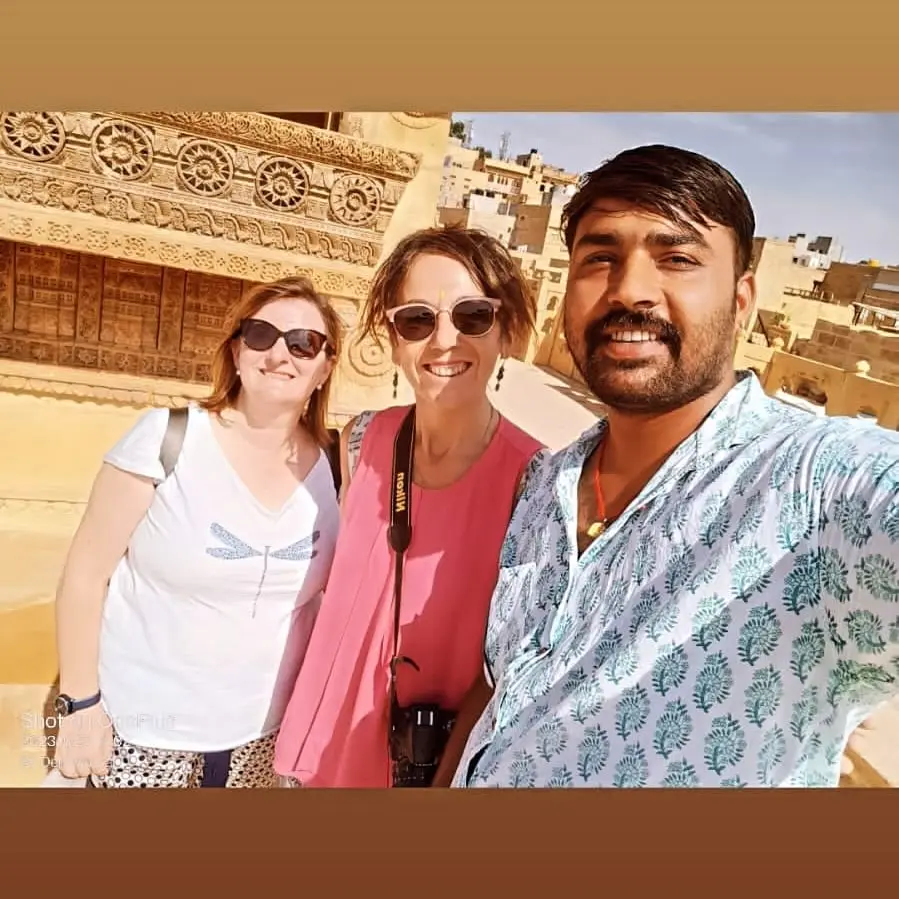 Guests with their local guide in the old city